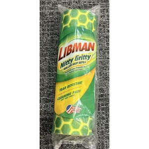 LIBMAN Nitty Gritty Roller Mop Refill  #02011  Tear Resistant USA NEW IN PACKAGE